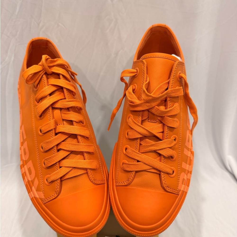 Burberry Bright Orange Sneakers